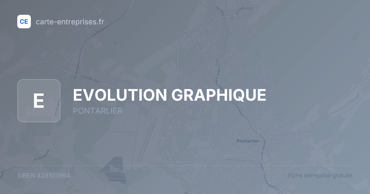 EVOLUTION GRAPHIQUE — 428103964 — fiche entreprise