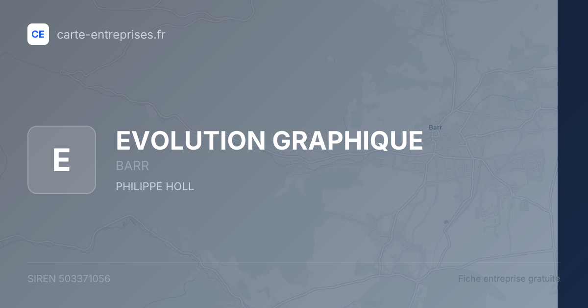 EVOLUTION GRAPHIQUE — 503371056 — fiche entreprise