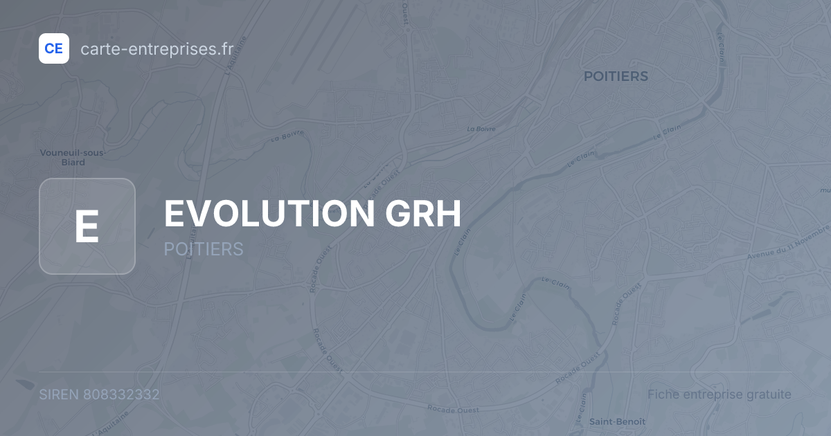 EVOLUTION GRH — 808332332 — fiche entreprise