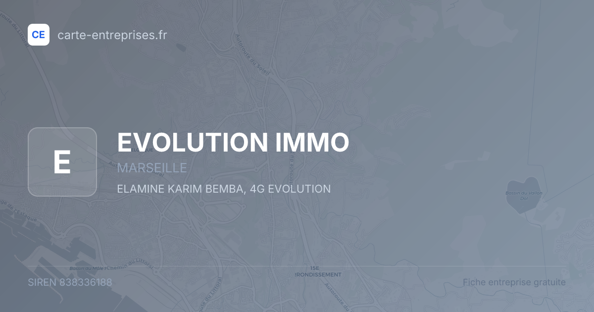 EVOLUTION IMMO — 838336188 — fiche entreprise