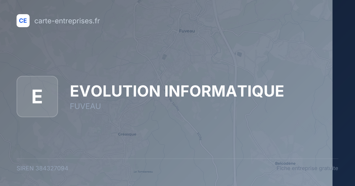 EVOLUTION INFORMATIQUE — 384327094 — fiche entreprise