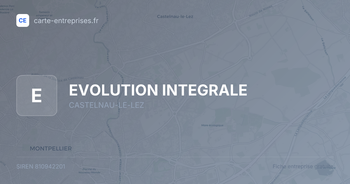 EVOLUTION INTEGRALE — 810942201 — fiche entreprise