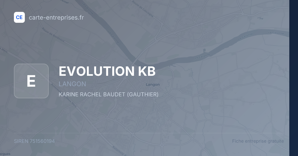 EVOLUTION KB — 751560194 — fiche entreprise