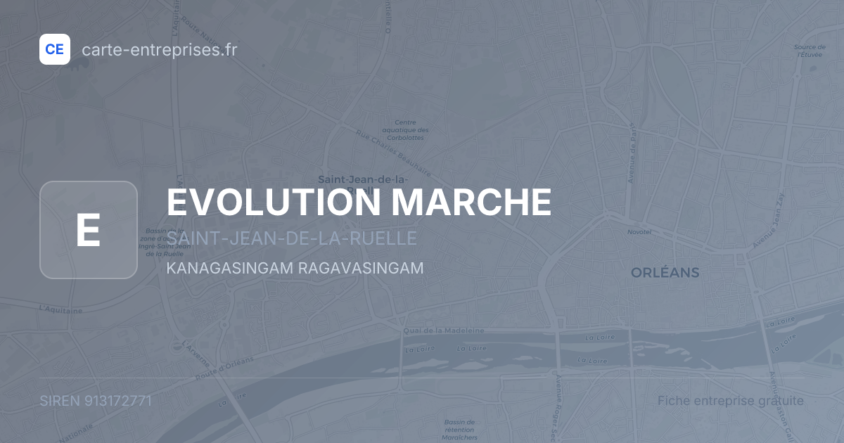 EVOLUTION MARCHE — 913172771 — fiche entreprise
