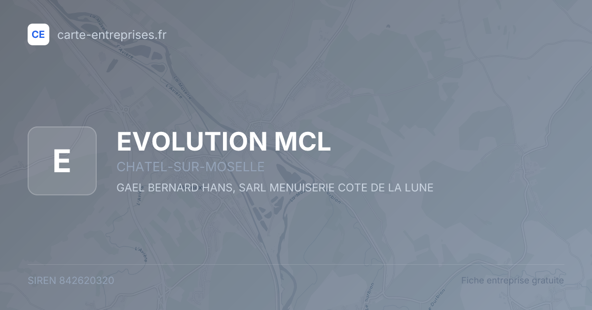 EVOLUTION MCL — 842620320 — fiche entreprise