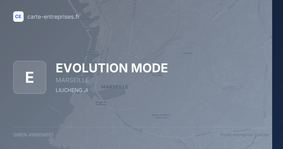 EVOLUTION MODE — 498656651 — fiche entreprise