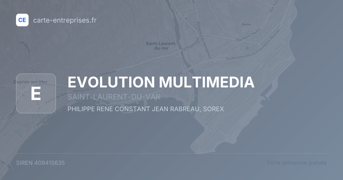 EVOLUTION MULTIMEDIA — 409415635 — fiche entreprise