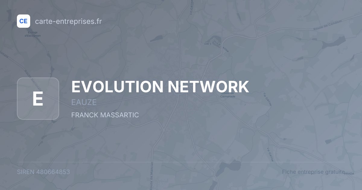 EVOLUTION NETWORK — 480664853 — fiche entreprise