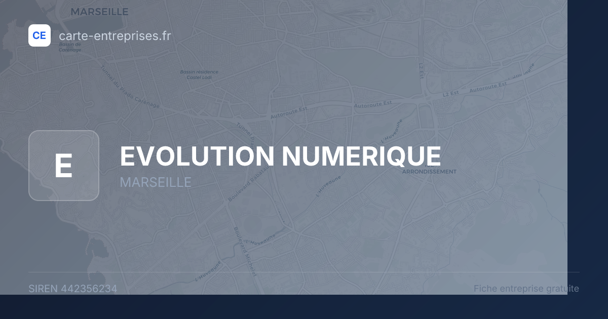 EVOLUTION NUMERIQUE — 442356234 — fiche entreprise