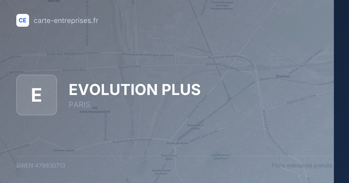 EVOLUTION PLUS — 479830713 — fiche entreprise