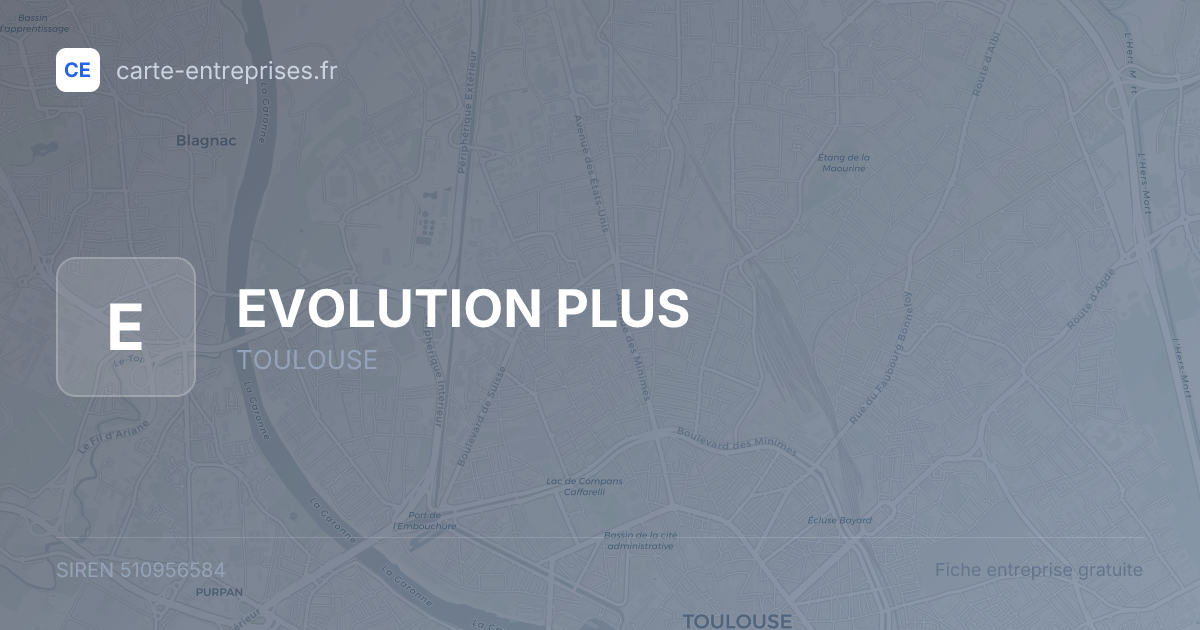 EVOLUTION PLUS — 510956584 — fiche entreprise