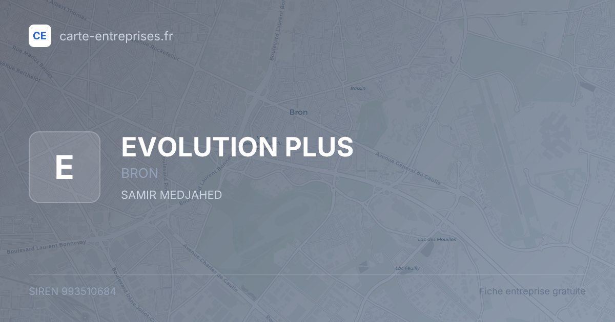 EVOLUTION PLUS — 993510684 — fiche entreprise