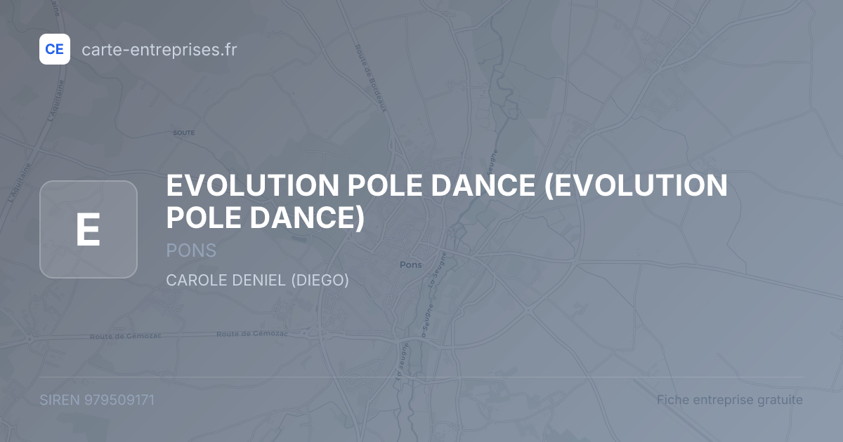 EVOLUTION POLE DANCE — 979509171 — fiche entreprise