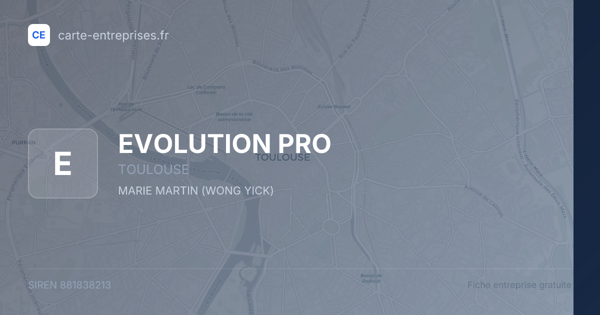 EVOLUTION PRO — 881838213 — fiche entreprise