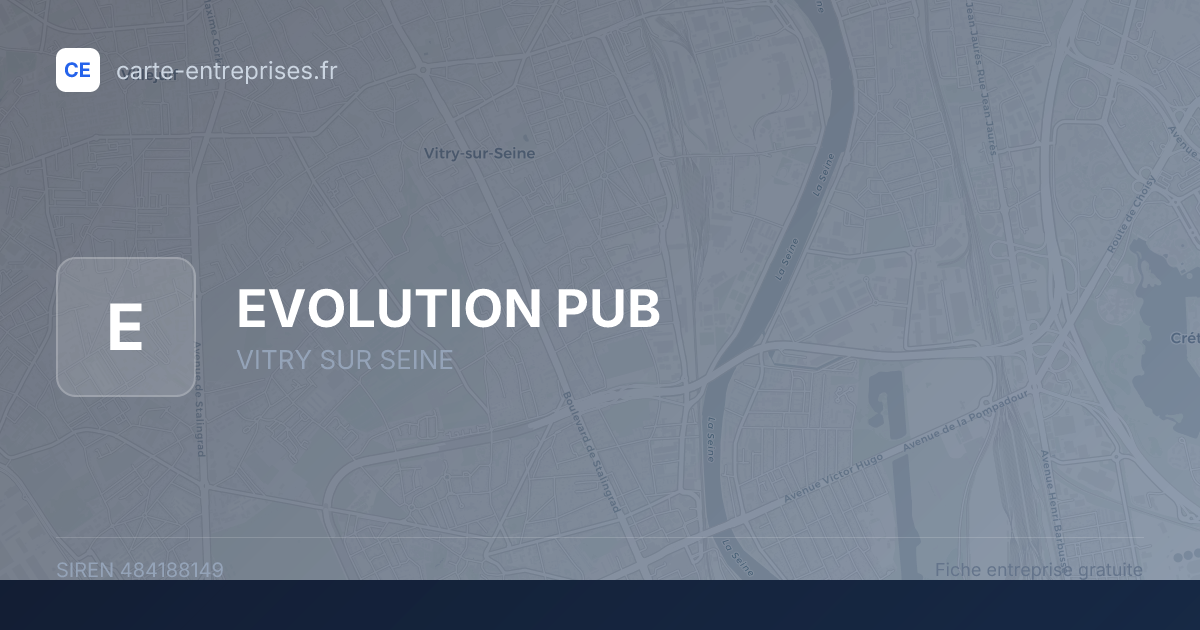 EVOLUTION PUB — 484188149 — fiche entreprise