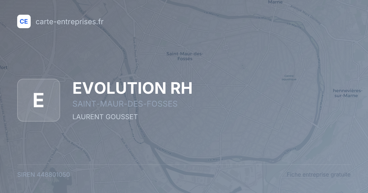 EVOLUTION RH — 448801050 — fiche entreprise