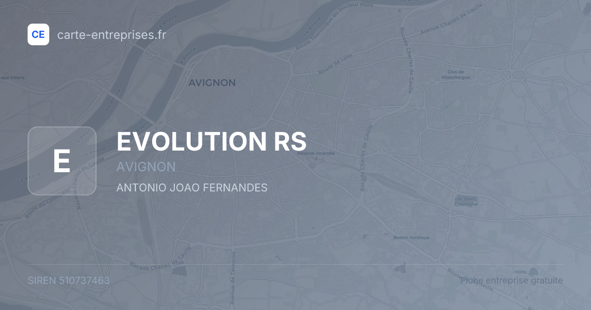 EVOLUTION RS — 510737463 — fiche entreprise