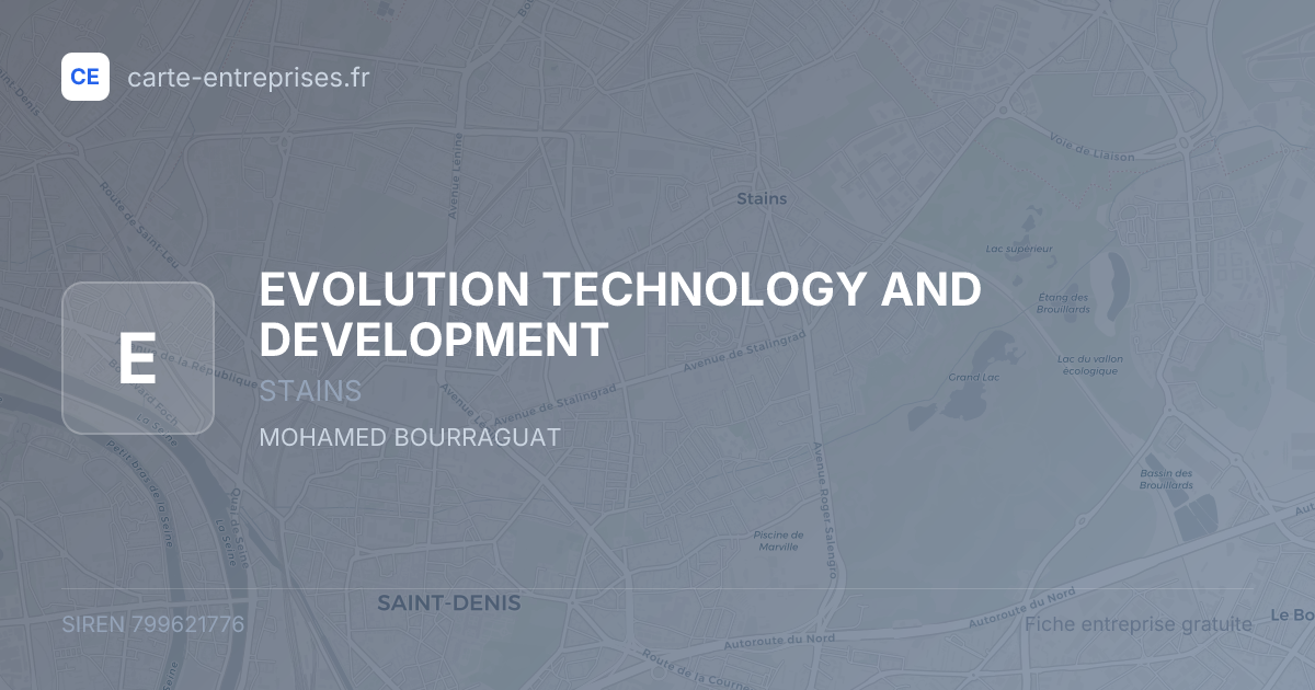 EVOLUTION TECHNOLOGY AND DEVELOPMENT — 799621776 — fiche entreprise