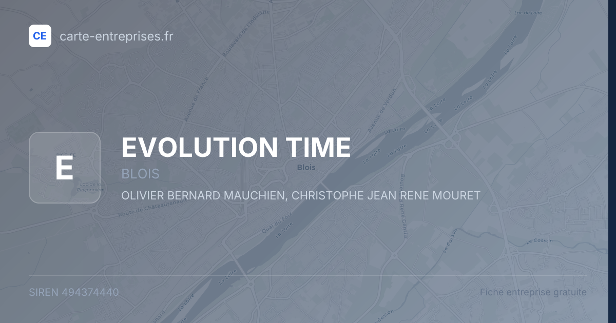 EVOLUTION TIME — 494374440 — fiche entreprise