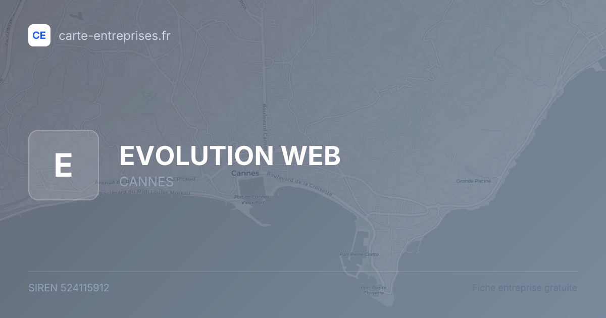 EVOLUTION WEB — 524115912 — fiche entreprise