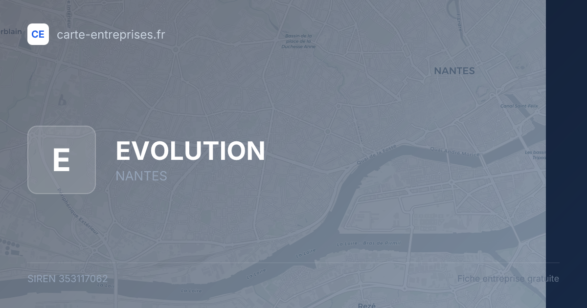 EVOLUTION — 353117062 — fiche entreprise