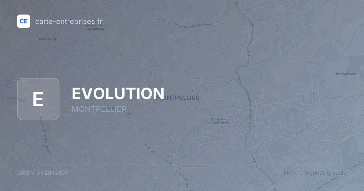 EVOLUTION — 353946197 — fiche entreprise