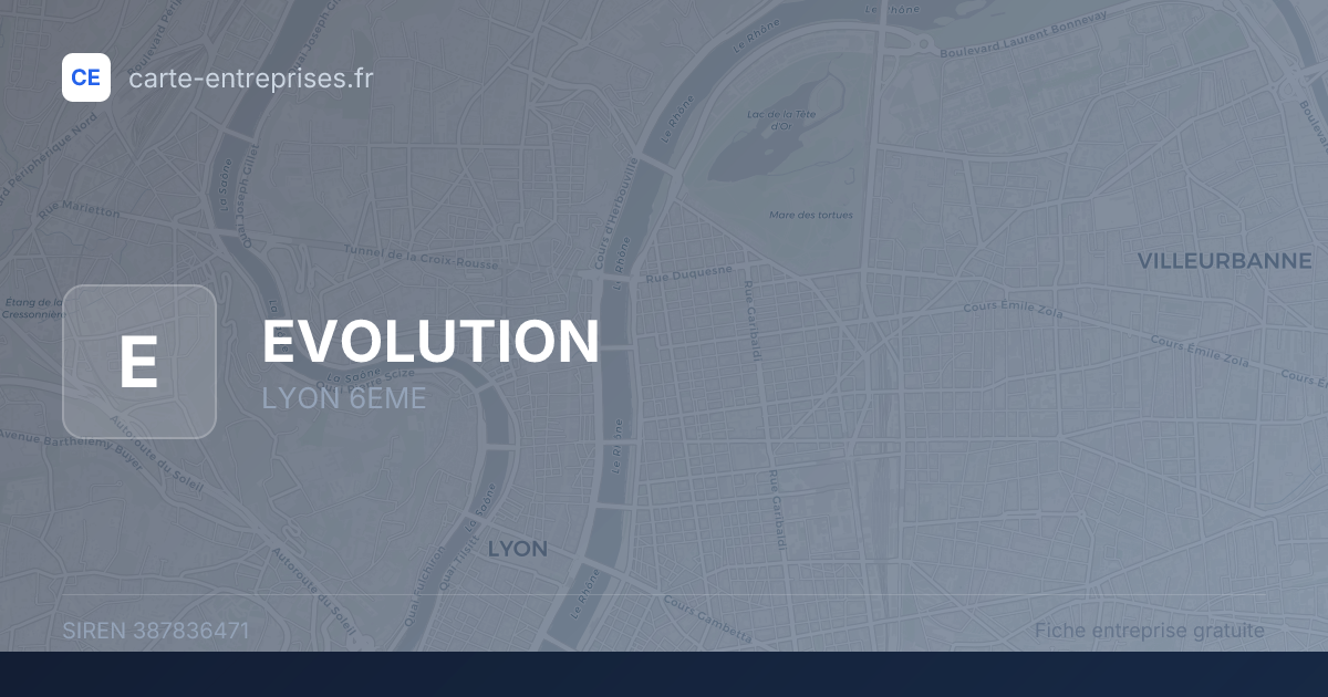 EVOLUTION — 387836471 — fiche entreprise
