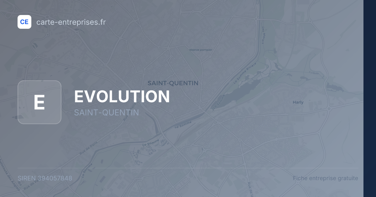 EVOLUTION — 394057848 — fiche entreprise