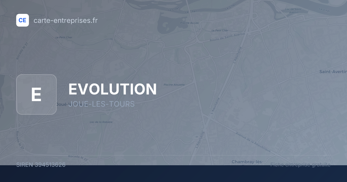 EVOLUTION — 394513626 — fiche entreprise