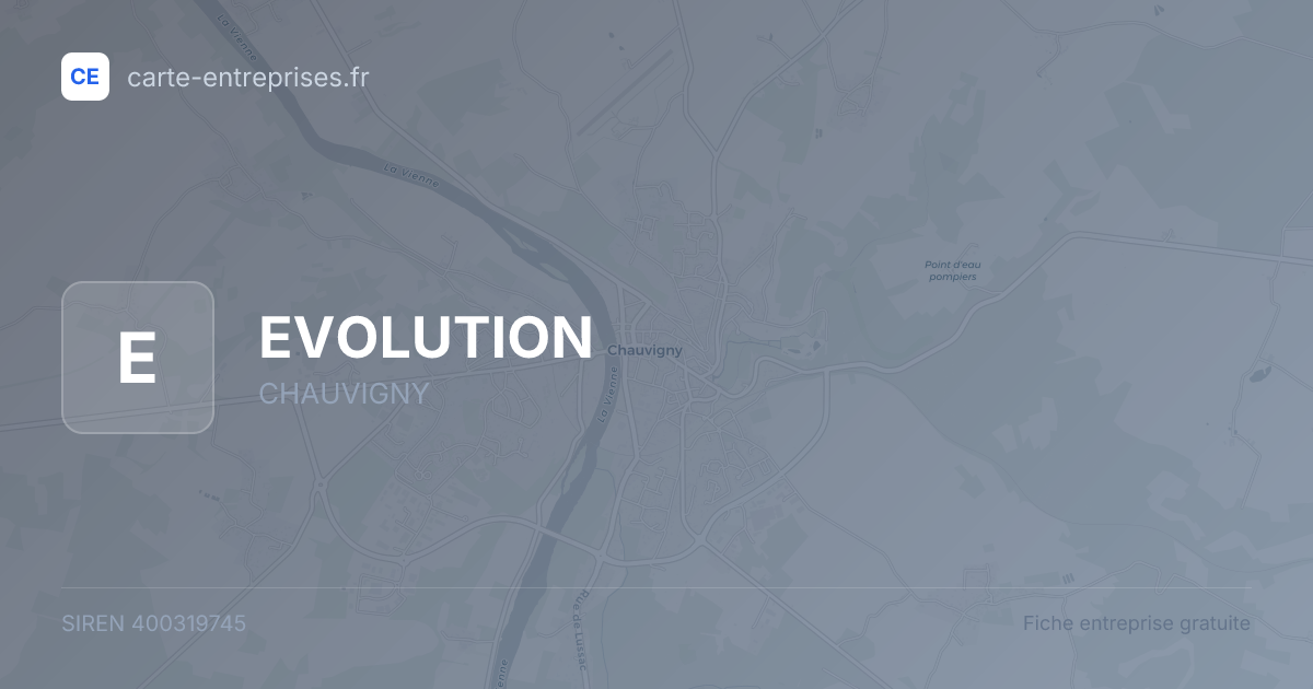 EVOLUTION — 400319745 — fiche entreprise