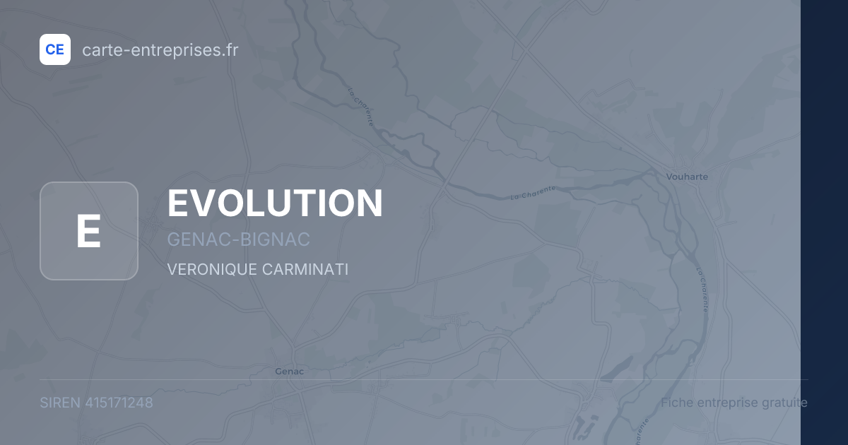 EVOLUTION — 415171248 — fiche entreprise