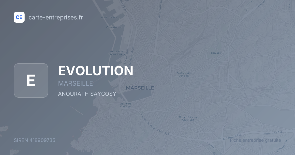EVOLUTION — 418909735 — fiche entreprise