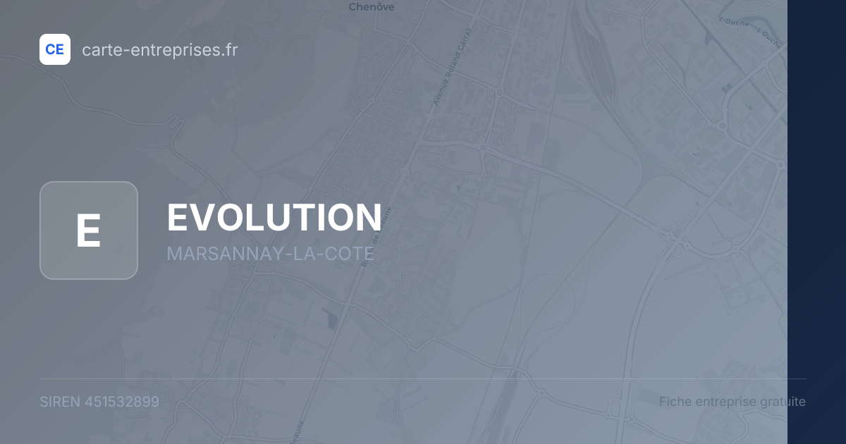 EVOLUTION — 451532899 — fiche entreprise