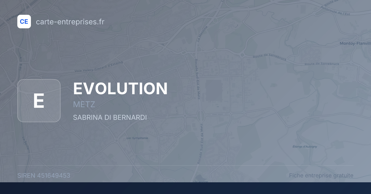 EVOLUTION — 451649453 — fiche entreprise