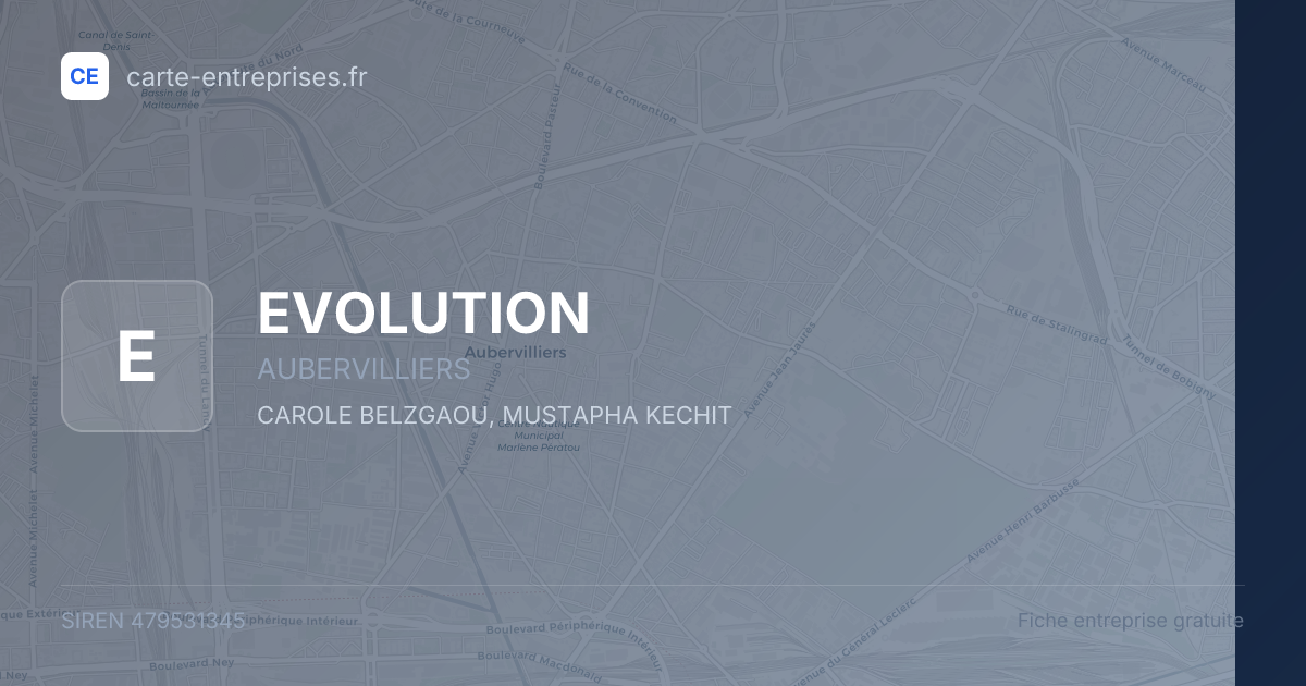 EVOLUTION — 479531345 — fiche entreprise