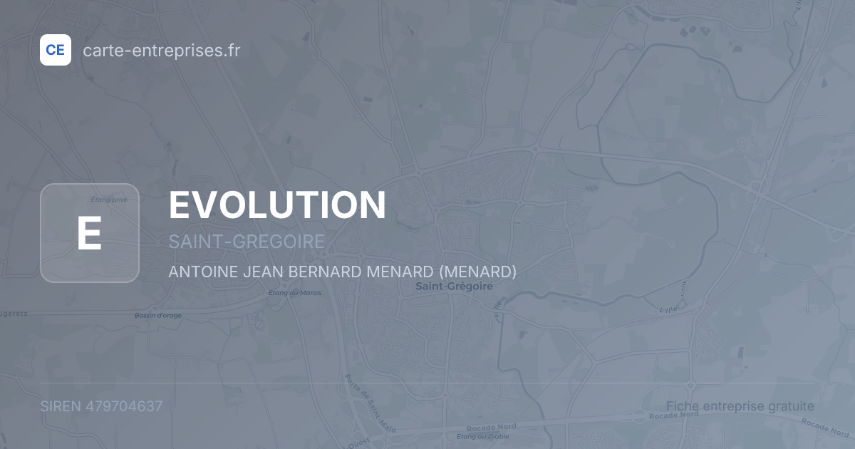 EVOLUTION — 479704637 — fiche entreprise