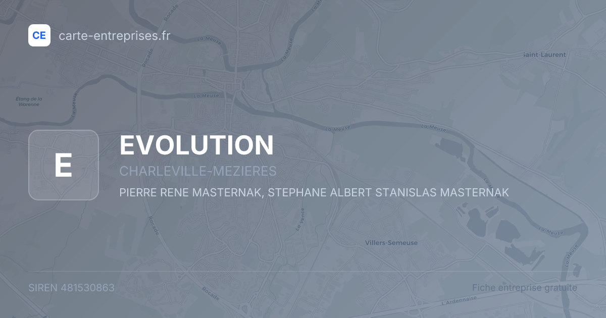 EVOLUTION — 481530863 — fiche entreprise