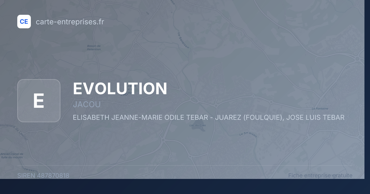 EVOLUTION — 487870818 — fiche entreprise