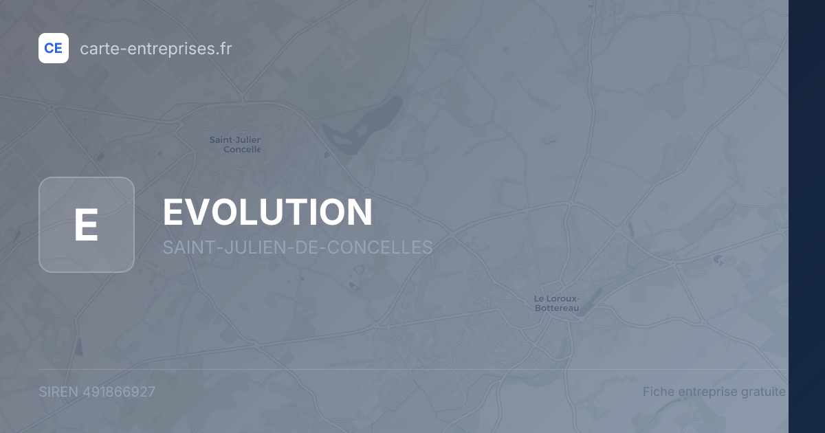 EVOLUTION — 491866927 — fiche entreprise