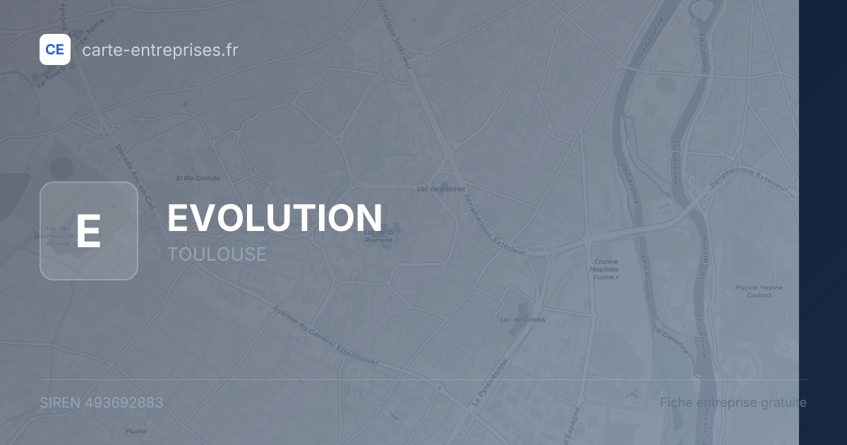 EVOLUTION — 493692883 — fiche entreprise