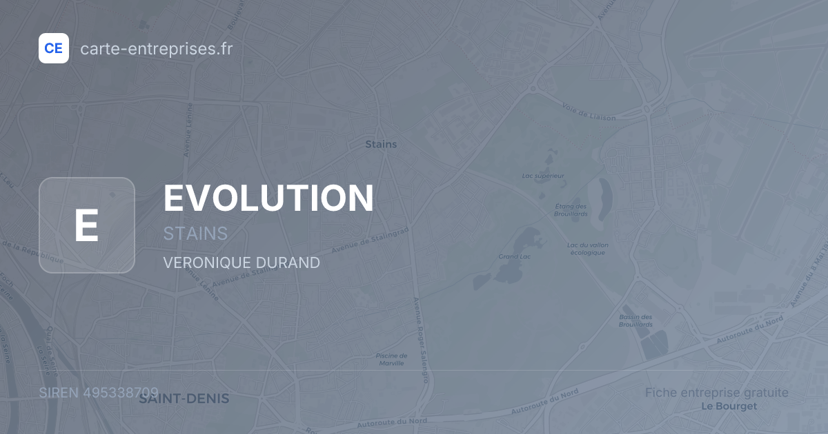 EVOLUTION — 495338709 — fiche entreprise