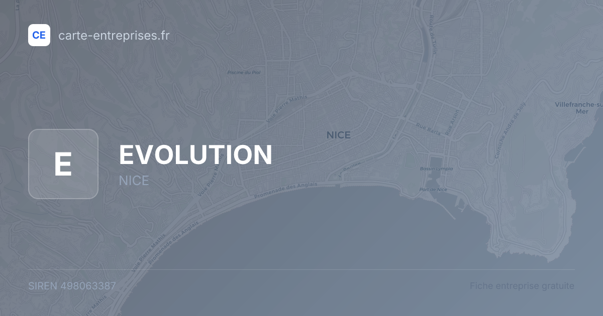EVOLUTION — 498063387 — fiche entreprise
