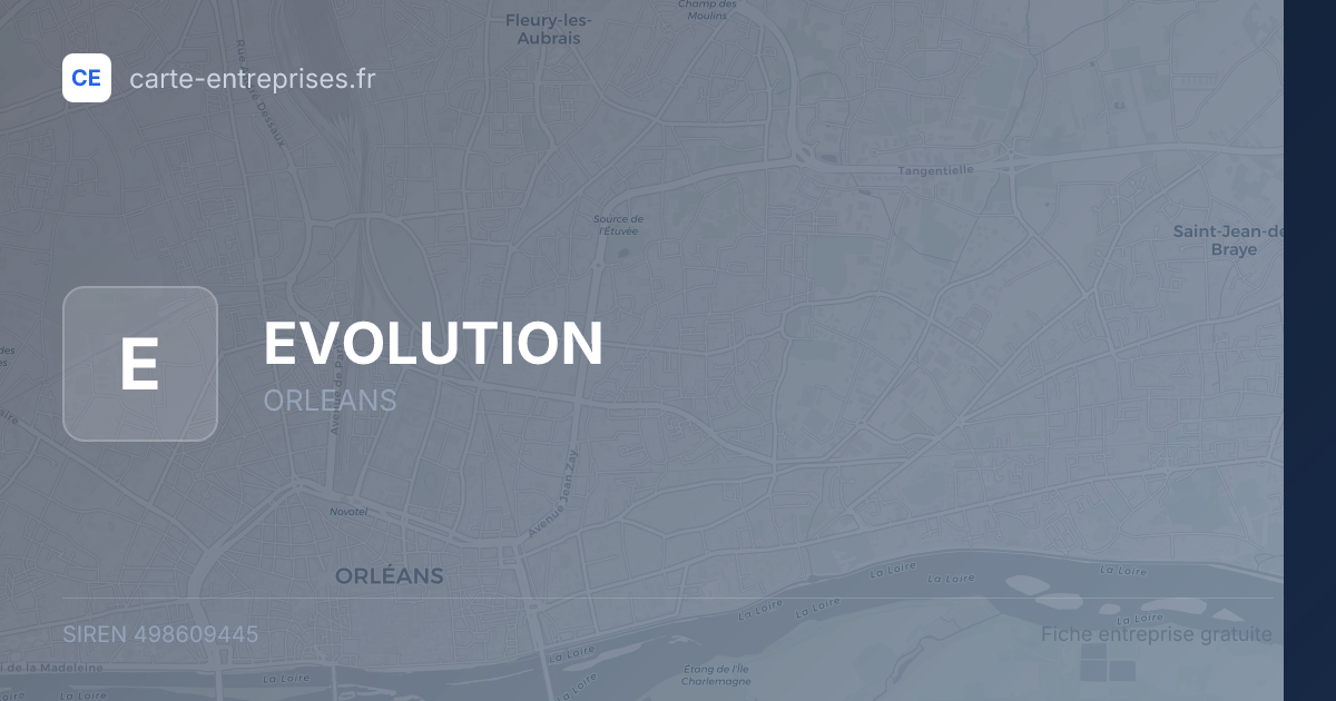 EVOLUTION — 498609445 — fiche entreprise