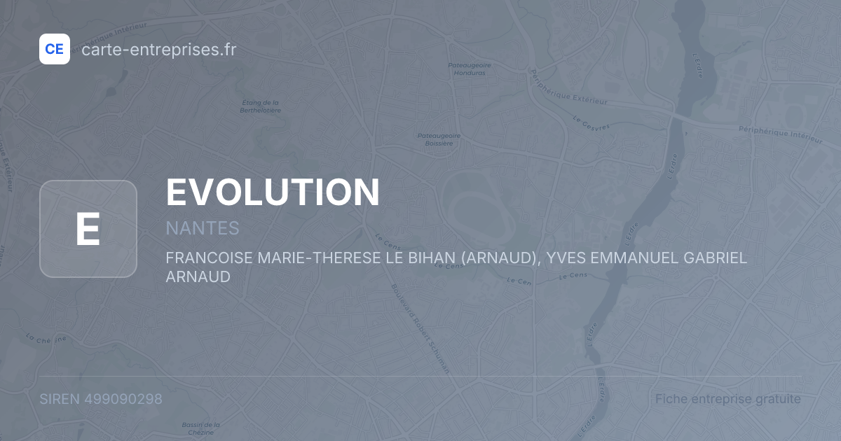 EVOLUTION — 499090298 — fiche entreprise