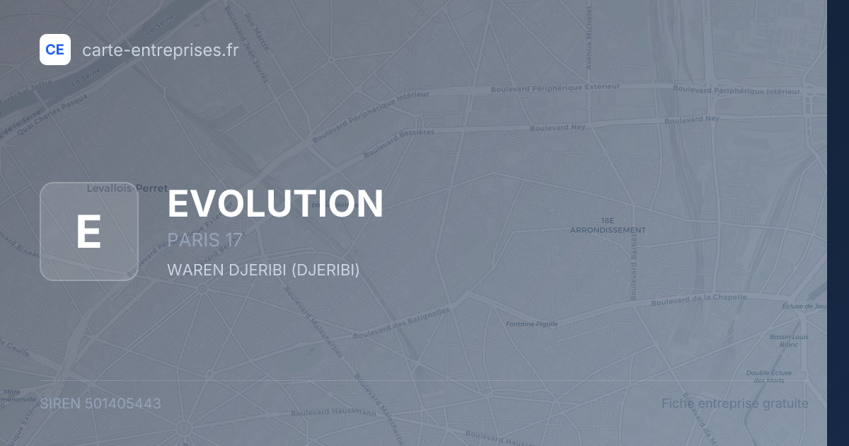 EVOLUTION — 501405443 — fiche entreprise