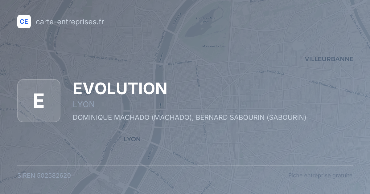 EVOLUTION — 502582620 — fiche entreprise