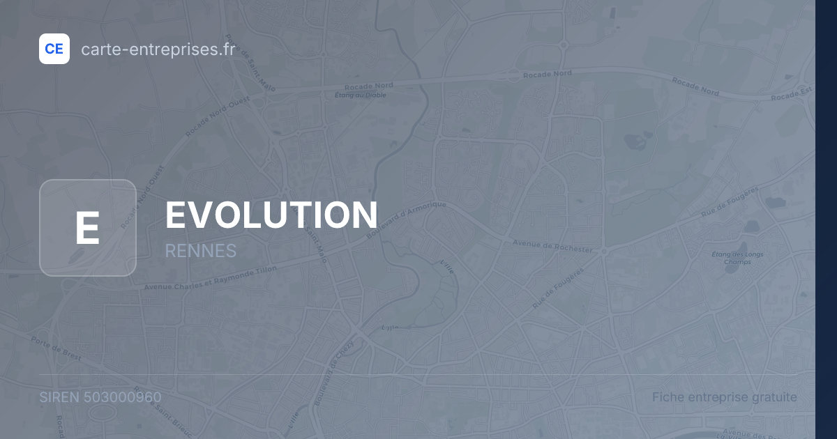 EVOLUTION — 503000960 — fiche entreprise