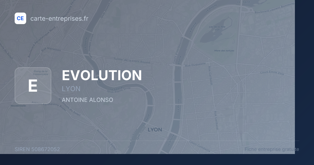 EVOLUTION — 508672052 — fiche entreprise