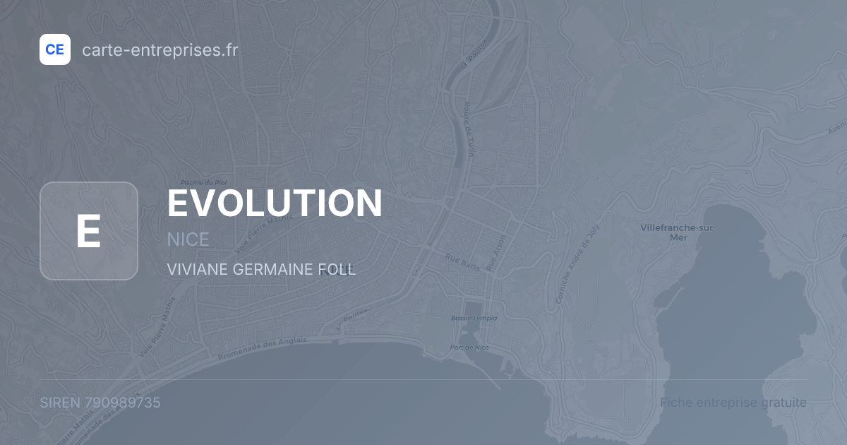 EVOLUTION — 790989735 — fiche entreprise
