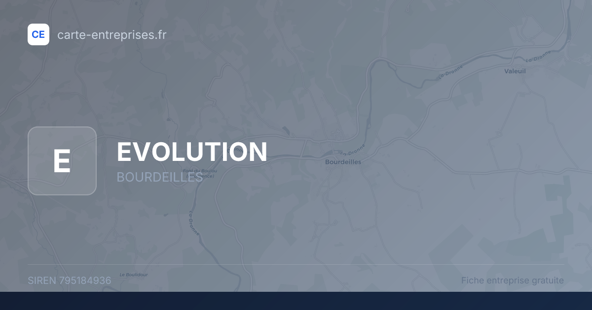 EVOLUTION — 795184936 — fiche entreprise